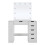 Living And Home Hollywood Dressing Table with LED Lighted Mirror 4