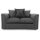 (Grey, 2 Seater) Byron Dundee Chenille Fabric Corner Sofa Range 1