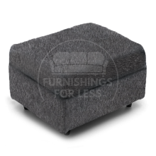 (Grey, Footstool) Byron Dundee Chenille Fabric Corner Sofa Range