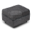 (Grey, Footstool) Byron Dundee Chenille Fabric Corner Sofa Range 1