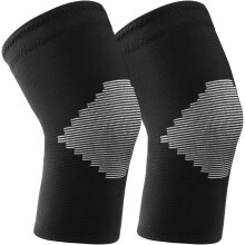 (S) 2Pcs Knee Support, Compression Breathable Knee Support Brace, Non-Slip Joint Protection Knee Support for Men & Women