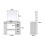 Living And Home Hollywood Dressing Table with LED Lighted Mirror 7