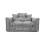 (Silver, 2 Seater) Byron Dundee Chenille Fabric Corner Sofa Range 1