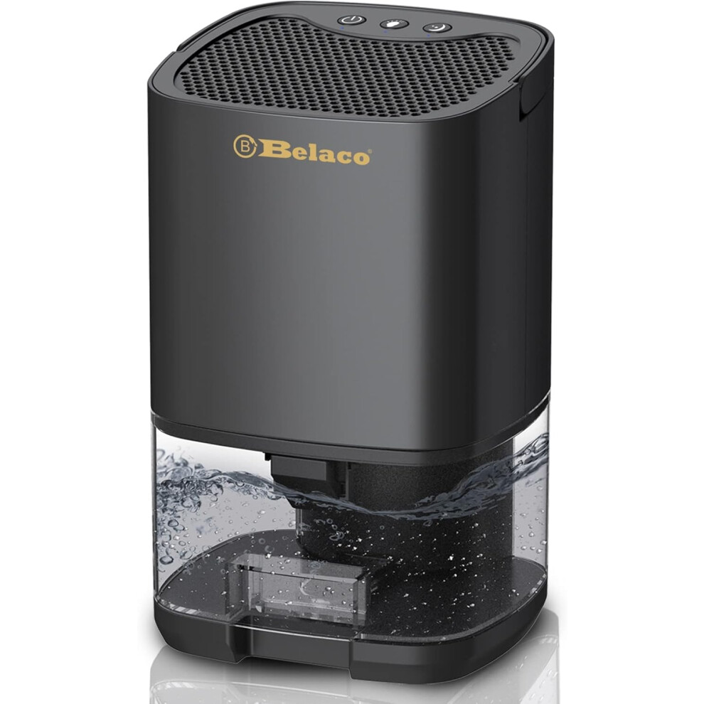 (1000ML, Black) Dehumidifier 1000ml Portable Air Dehumidifier for Home, Bedroom, Kitchen, RV, Office, Garage, Basement