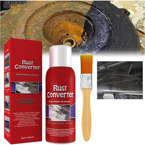 Car Chassis Rust Converter,Car Rust Remover,Rust Inhibitor Derusting Spray,Multipurpose Rust Remover,Rust Converter for Metal Car Chassis