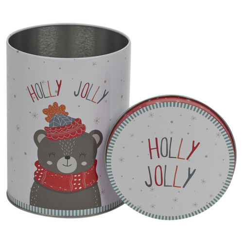 URBN-CHEF (Animals) 3 Pcs 1L Christmas Themed Tins Storage Boxes Set 2