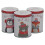 URBN-CHEF (Animals) 3 Pcs 1L Christmas Themed Tins Storage Boxes Set 9