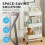 House of Home (White) 3-Tier Storage Trolley Cart with Wheel 6
