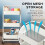 House of Home (White) 3-Tier Storage Trolley Cart with Wheel 7