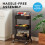 House of Home (Black) 3-Tier Storage Trolley Cart with Wheel 4