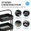 House of Home (Black) 3-Tier Storage Trolley Cart with Wheel 3