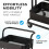 House of Home (Black) 3-Tier Storage Trolley Cart with Wheel 7