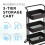 House of Home (Black) 3-Tier Storage Trolley Cart with Wheel 9