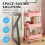 House of Home (Pink) 3-Tier Storage Trolley Cart with Wheel 6
