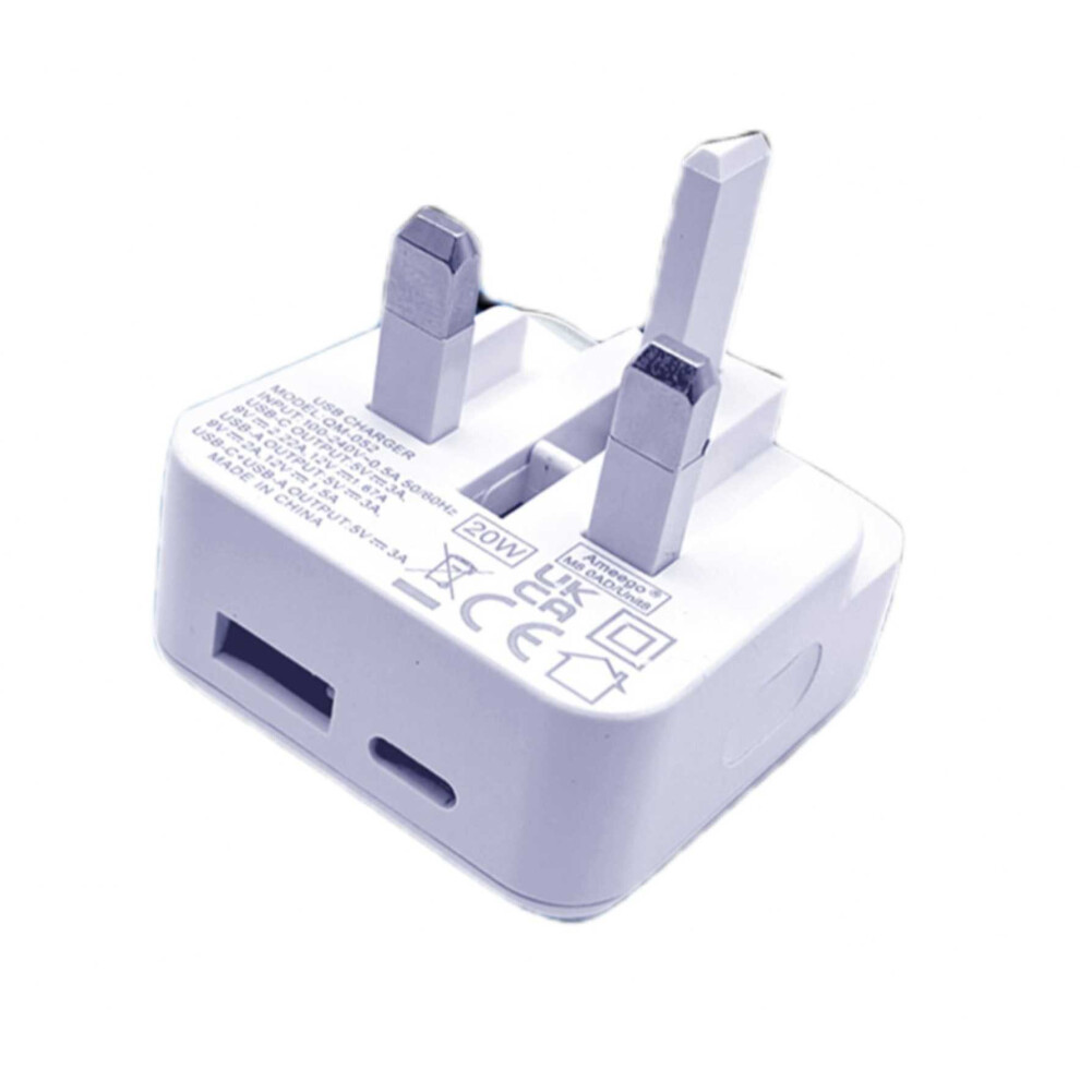 Ameego Folding 20W PD Dual Port Fast Charging USB-C + USB-A  Plug