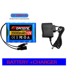 18650 Lithium Battery 12V 30000mah Rechargeable Battery Li-ion Battery Pack with BMS+Charger