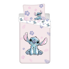 Disney Lilo and Stitch Pink Single Duvet Cover and Pillowcase Set - European Size