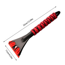 (Red) Ice Scrapers for Windshield Automotive Ergonomic Snow Shovel Anti-Scratch Car Accessories Multifunctional Snow Scraper