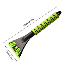 (Green) Ice Scrapers for Windshield Automotive Ergonomic Snow Shovel Anti-Scratch Car Accessories Multifunctional Snow Scraper
