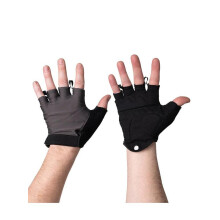 (L) LEVEL SIX FINGERLESS CASCADE GLOVE - SILVER