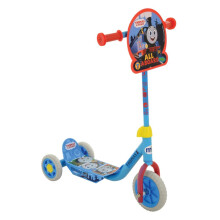 Thomas & Friends Deluxe Tri Scooter - Blue, 3-Wheel Stability, Adjustable Handlebar 63-69cm, Puncture-Proof Tyres, Max 20kg, M004630