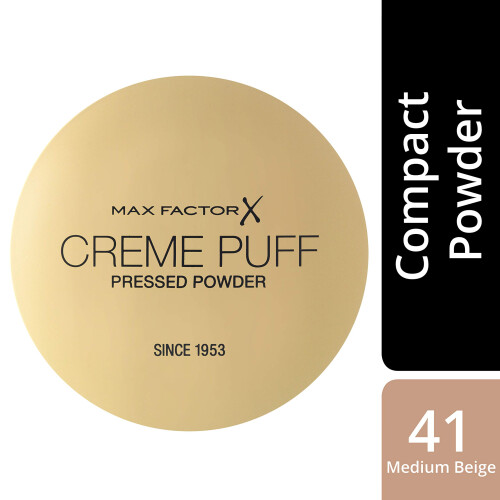 Max Factor Max Factor Cream Puff Pressed Compact Powder, Glowing Formula for All Skin Types, 41 Medium Beige, 21 g 2