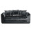 (Black, 3 Seater) Crystal Crushed Velvet Scatter Back Corner Sofa Range 1