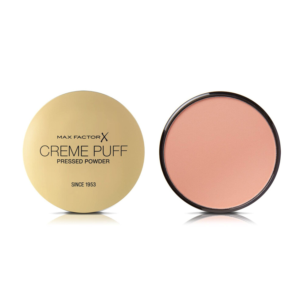 Max Factor Cream Puff Pressed Compact Powder, 21 g, 53 Tempting Touch(without a sponge)