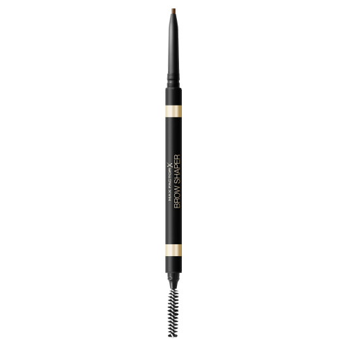Max Factor MAX FACTOR - Brow Shaper - Double Tipped Mechanical Pencil With Spoolie Brush - Utltra Fine Tip For Precise Application, Softening Effect, Matte