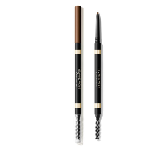 Max Factor MAX FACTOR - Brow Shaper - Double Tipped Mechanical Pencil With Spoolie Brush - Utltra Fine Tip For Precise Application, Softening Effect, Matte 2