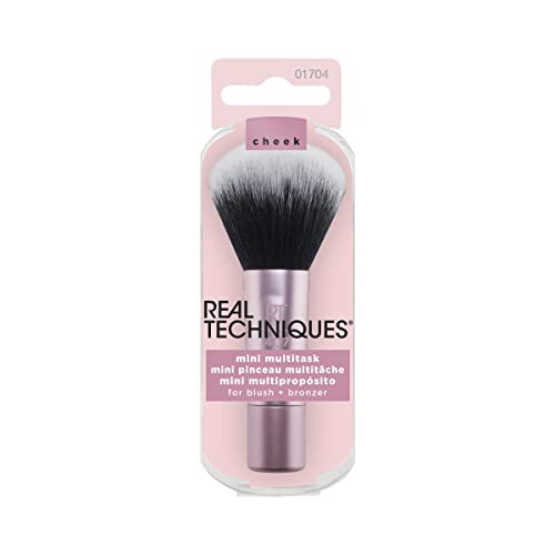Real Techniques Real Techniques Mini Travel Size Multitask Makeup Brush for Blush, Bronzer or Highlighter (Packaging and Handle Colour May Vary) 1