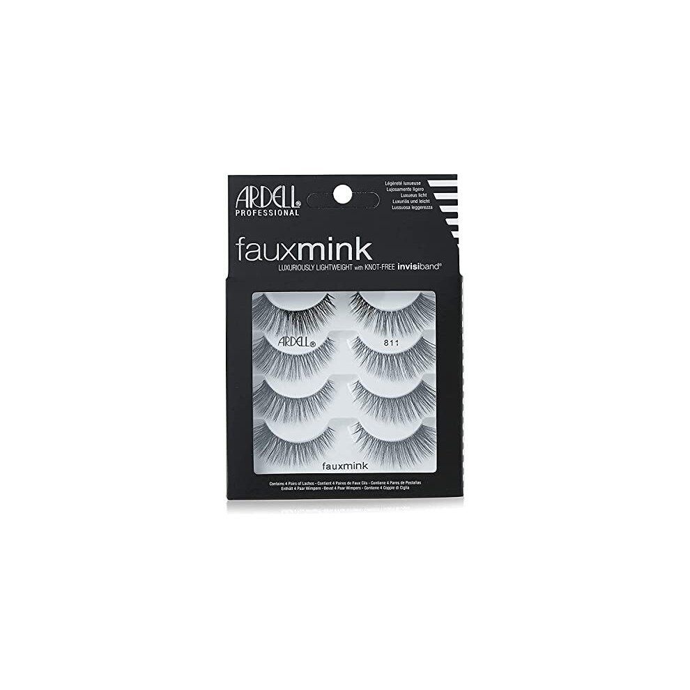 Ardell Faux Minx 811 False Lashes, Pack of 4