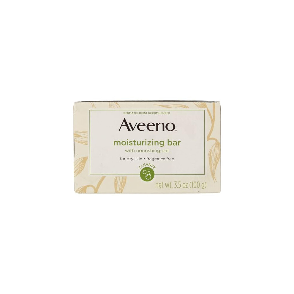 Aveeno Moisturizing Bar For Dry Skin, 3.5 Oz ( Pack of 2 )