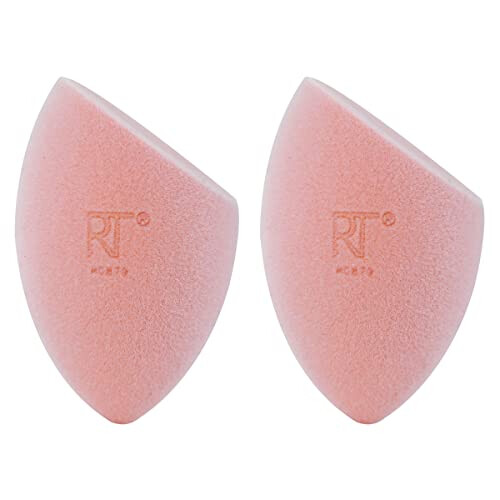 Real Techniques REAL TECHNIQUES New Foam Technology 2 Pack Miracle Powder Sponge for Even Powder Application,1994M 1