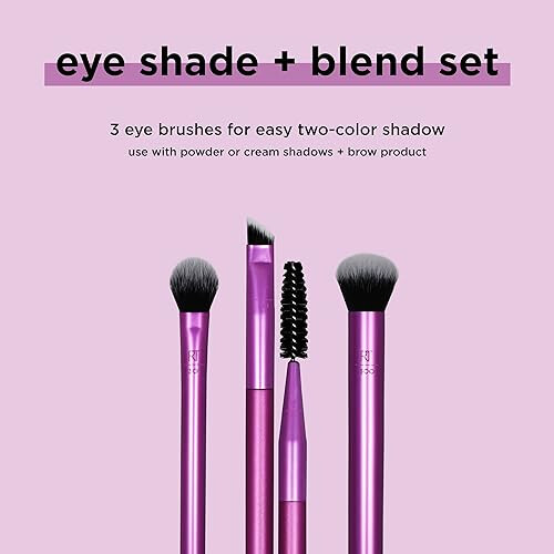 Real Techniques Real Techniques Eye Shade and Blend Eyeshadow Make-up Brush Duo (packaging & handle may vary) 2