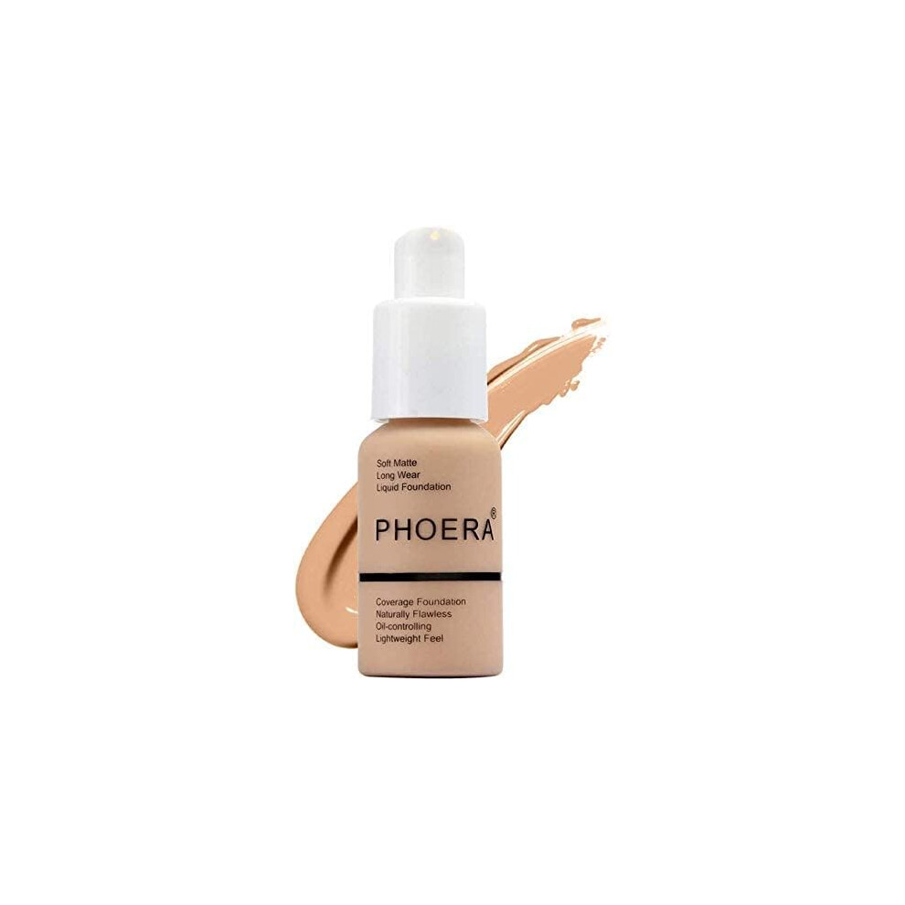 Abrus Cream Abrus? - Phoera Foundation, Full Coverage Foundation, Soft Matte, Oil Control Concealer, Foundation Makeup Flawless Smooth Long Lasting 24Hr