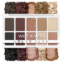 Wet 'n' Wild, Color Icon 10-Pan Palette, Eyeshadow Palette, 10 Richly Pigmented Colors for Everyday Makeup, Long-Lasting and Easy to Blend Formula,