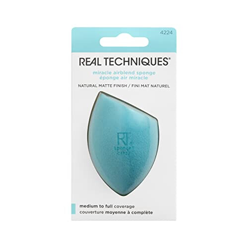 Real Techniques REAL TECHNIQUES New Miracle Airblend Sponge for Foundation - Matt Finish (1 Pack) 1