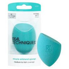 REAL TECHNIQUES New Miracle Airblend Sponge for Foundation - Matt Finish (1 Pack)