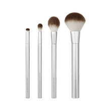 EcoTools Precious Metals Cheek & Eye Highlight Makeup Brush Kit, for Eyeshadow, Blush, & Powder Products, Eco Friendly, Cruelty Free Face Brushes,