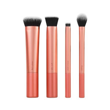 Real Techniques Face Base Makeup Brush Kit, For Concealer, Foundation, & Contour, Works With Liquid, Cream & Powder Products, Staples For Blending &