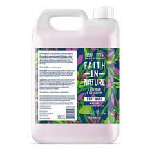 Faith In Nature Natural Lavender and Geranium Body Wash, Nourishing, Vegan and Cruelty Free, No SLS or Parabens, 5 L Refill Pack