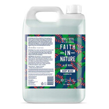 Faith In Nature Natural Aloe Vera Body Wash, Rejuvenating, Vegan and Cruelty Free, No SLS or Parabens, 5 L Refill Pack