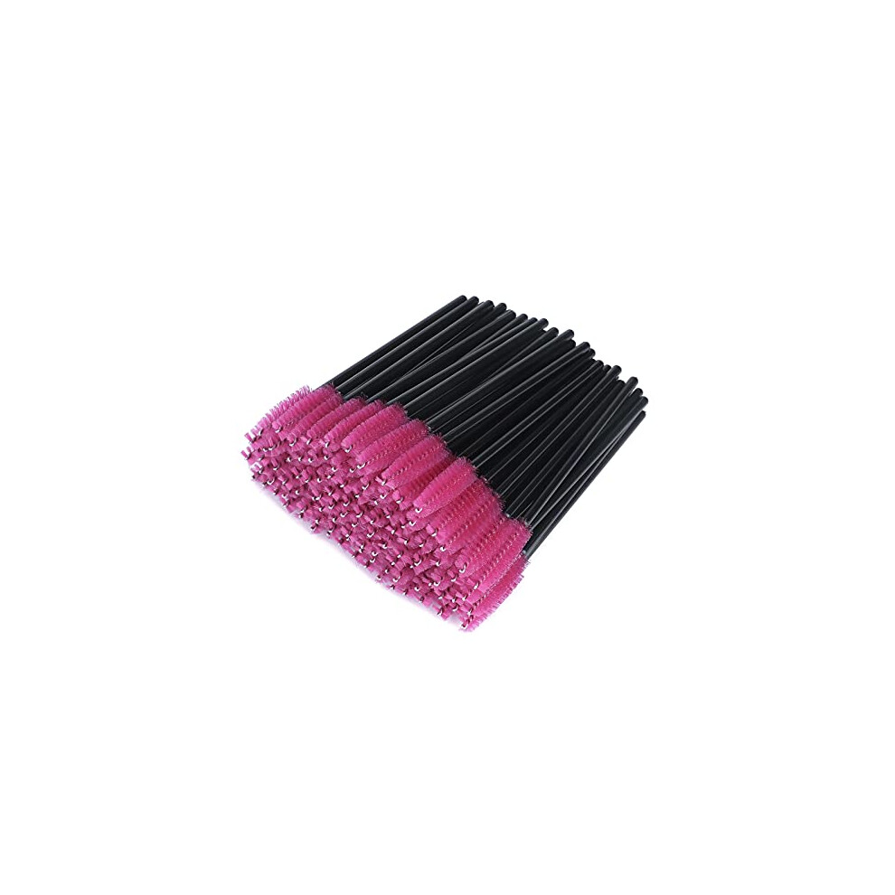 G2plus 100 Pcs Rose Eyelash Brushes Spoolies - Eyebrow Spoolie Brushes -Disposable Mascara Wands - Eyelash Extension Brushes For Extensions