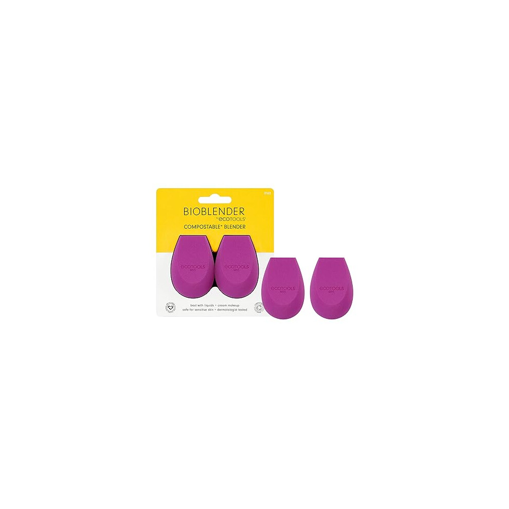 Ecotools Bioblender By Makeup Sponge Duo Pack For Liquid & Cream Make-Up