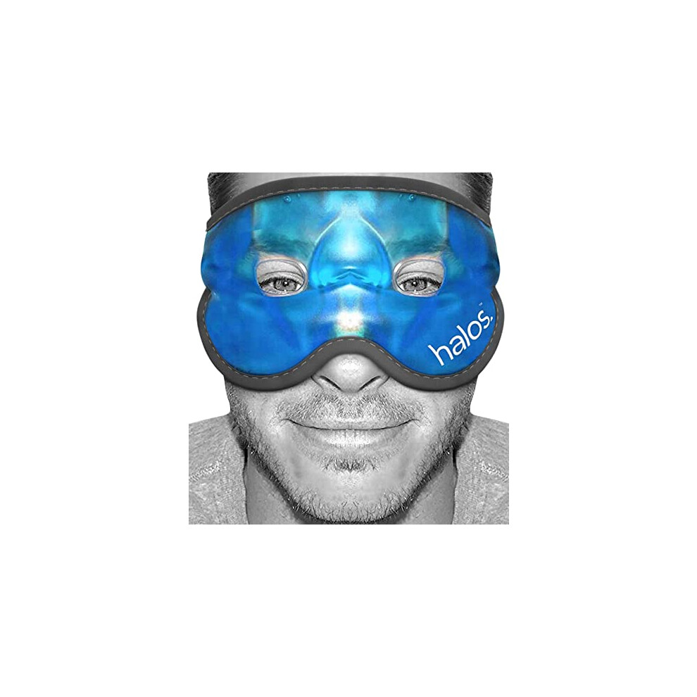 H M Hangover Mask Cooling Gel Eye Mask For Migraine Relief, Sinus Or Headaches, Puffy Eyes Reduce Dark Circles & Bruising- Halos Our Cold Eye Mask Can Be Used Hot Or