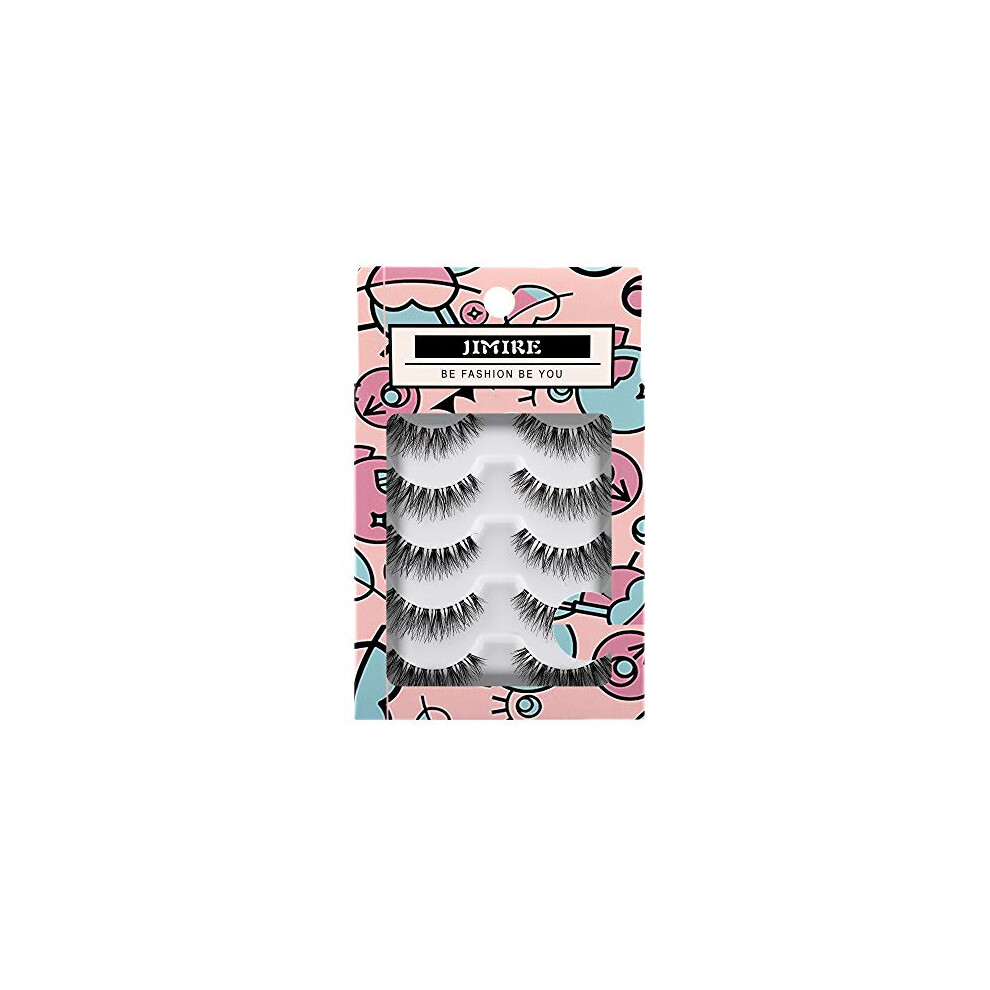 Jimire Fake Eyelashes Natural Lashes False Eyelashes Multipack