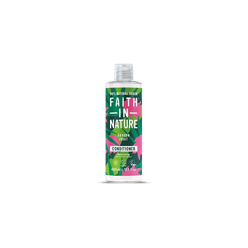 Faith In Nature Natural Dragon Fruit Conditioner, Revitalising, Vegan & Cruelty Free, No SLS or Parabens, for All Hair Types, 400ml