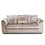 (Mink, 3 Seater) Crystal Crushed Velvet Scatter Back Corner Sofa Range 1