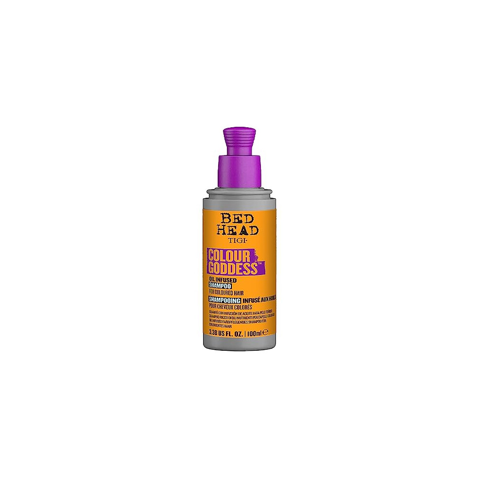 Bed Head by TIGI - Colour Goddess Shampoo - Ideal for Coloured Hair - Travel Size Shampoo - 100 ml